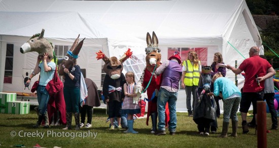 Pantomime Donkey Derby at village day